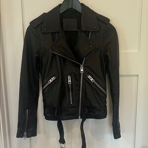 All Saints Balfern Leather Biker Jacket